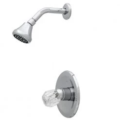 Unbranded Single-Handle 1-Spray Shower Faucet Only in Chrome (Valve Included)