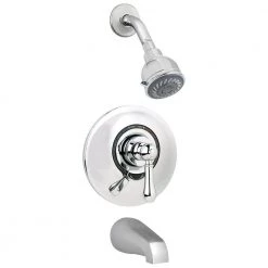 Symmons Allura Single-Handle 2-Spray Tub and Shower Faucet with VersaFlex Integral Diverter in Chrome (Valve Included)