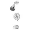 Symmons Origins Single-Handle 1-Spray Tub and Shower Faucet with EasyService Stops in Chrome (Valve Included)