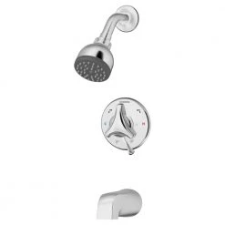 Symmons Origins Single-Handle 1-Spray Tub and Shower Faucet with EasyService Stops in Chrome (Valve Included)