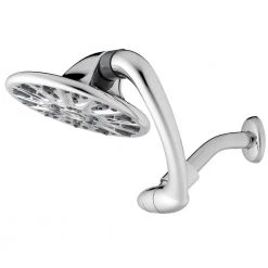 Waterpik 6-Spray 7 in. Single Wall Mount 1.8 GPM Fixed Rain Shower Head in Chrome