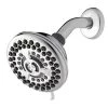 Waterpik 9-Spray 4.5 in. Single Wall Mount 1.8 GPM Fixed Shower Head in Chrome