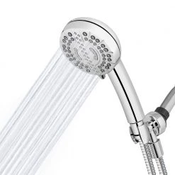 Waterpik 7-Spray Patterns with 1.8 GPM 4 in. Wall Mount Adjustable Handheld Shower Head in Chrome 21 Waterpik 7-Spray Patterns with 1.8 GPM 4 in. Wall Mount Adjustable Handheld Shower Head in Chrome -Bathroom Faucets Store chrome waterpik handheld shower heads xpc 763me 31 1000