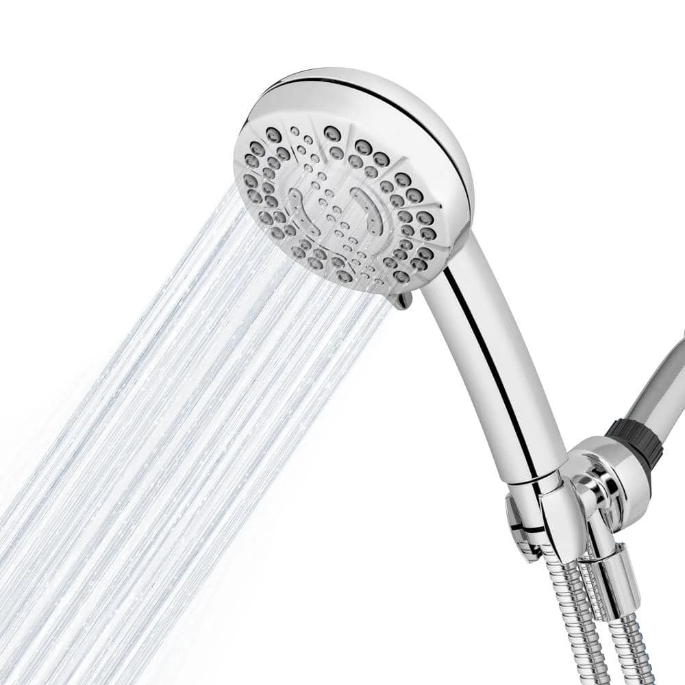Waterpik 7-Spray Patterns with 1.8 GPM 4 in. Wall Mount Adjustable Handheld Shower Head in Chrome 11 Waterpik 7-Spray Patterns with 1.8 GPM 4 in. Wall Mount Adjustable Handheld Shower Head in Chrome - Image 11
