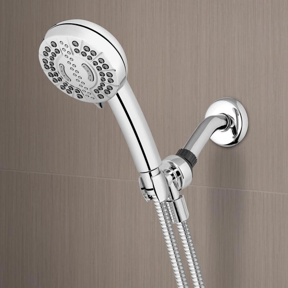 Waterpik 7-Spray Patterns with 1.8 GPM 4 in. Wall Mount Adjustable Handheld Shower Head in Chrome 5 Waterpik 7-Spray Patterns with 1.8 GPM 4 in. Wall Mount Adjustable Handheld Shower Head in Chrome - Image 5