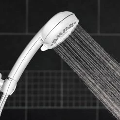 Waterpik 7-Spray Patterns with 1.8 GPM 4 in. Wall Mount Adjustable Handheld Shower Head in Chrome 13 Waterpik 7-Spray Patterns with 1.8 GPM 4 in. Wall Mount Adjustable Handheld Shower Head in Chrome -Bathroom Faucets Store chrome waterpik handheld shower heads xpc 763me 77 1000