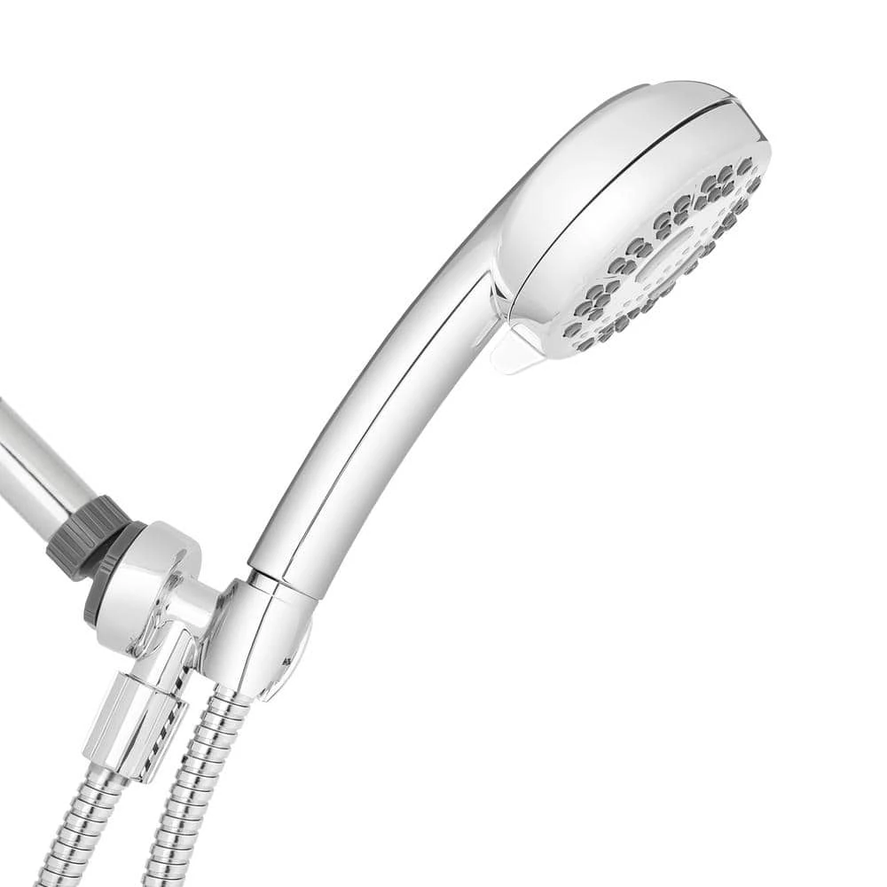 Waterpik 7-Spray Patterns with 1.8 GPM 4 in. Wall Mount Adjustable Handheld Shower Head in Chrome 2 Waterpik 7-Spray Patterns with 1.8 GPM 4 in. Wall Mount Adjustable Handheld Shower Head in Chrome - Image 2