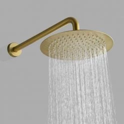 UKISHIRO Single-Handle 1-Spray 1.5 GPM High Pressure Shower Faucet with Valve in Brushed Gold -Bathroom Faucets Store gold ukishiro shower faucets kp00jn220413007 1f 1000