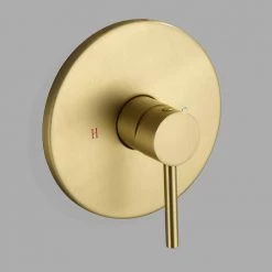 UKISHIRO Single-Handle 1-Spray 1.5 GPM High Pressure Shower Faucet with Valve in Brushed Gold -Bathroom Faucets Store gold ukishiro shower faucets kp00jn220413007 4f 1000