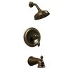 Glacier Bay Estates Single-Handle 1-Spray Tub and Shower Faucet in Heritage Bronze (Valve Included)