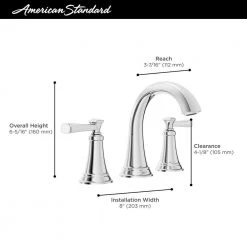 American Standard Rumson 8 in. Widespread Bathroom Faucet and Single-Handle 1-Spray Shower Faucet in Legacy Bronze (Valve Included) -Bathroom Faucets Store legacy bronze american standard shower faucets rumsonsowidelb 66 1000