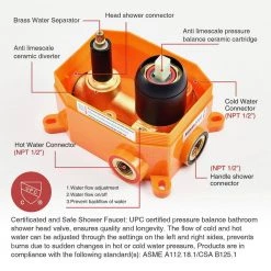 Toject Vision 5-Spray Patterns with 1.8 GPM 9.8 in. Wall Mount Dual Shower Heads with Handheld Shower in Matte Black -Bathroom Faucets Store matt black toject dual shower heads vs 200 c3 1000