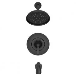 American Standard Rumson 8 in. Widespread Bathroom Faucet and Single-Handle 3-Spray Tub and Shower Faucet in Matte Black (Valve Included) -Bathroom Faucets Store matte black american standard bathtub shower faucet combos rumsontswidemb 40 1000