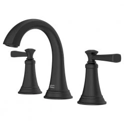 American Standard Rumson 8 in. Widespread Bathroom Faucet and Single-Handle 3-Spray Tub and Shower Faucet in Matte Black (Valve Included) -Bathroom Faucets Store matte black american standard bathtub shower faucet combos rumsontswidemb a0 1000