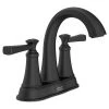 American Standard Rumson 4 in. Centerset 2-Handle Bathroom Faucet in Matte Black