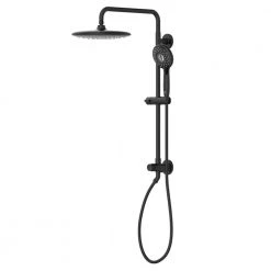 American Standard Spectra Versa 4-Spray Round 24 in. Wall Bar Shower Kit with Hand Shower 1.8 GPM in Matte Black -Bathroom Faucets Store matte black american standard wall bar shower kits 9038804 243 40 1000