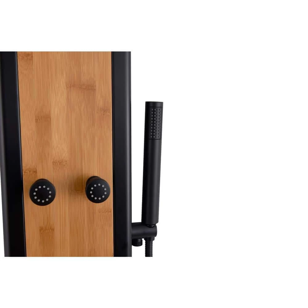 AKDY 57 In. 8-Jet Multifunction Shower Panel System With Adjustable Rainfall Shower Head And Handheld Shower head 10 AKDY 57 In. 8-Jet Multifunction Shower Panel System With Adjustable Rainfall Shower Head And Handheld Shower head - Image 10