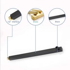 BWE 3-Spray Patterns With 2.5 GPM 12 in. Showerhead Wall Mounted Dual Shower Heads With Valve in Matte Black -Bathroom Faucets Store matte black bwe dual shower heads a 95012 black s 44 1000