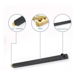 BWE Rainfall 2-Handle 2-Spray 12 in. Square High Pressure Shower Faucet in Matte Black (Valve Included) -Bathroom Faucets Store matte black bwe shower faucets a 95012 black 76 1000