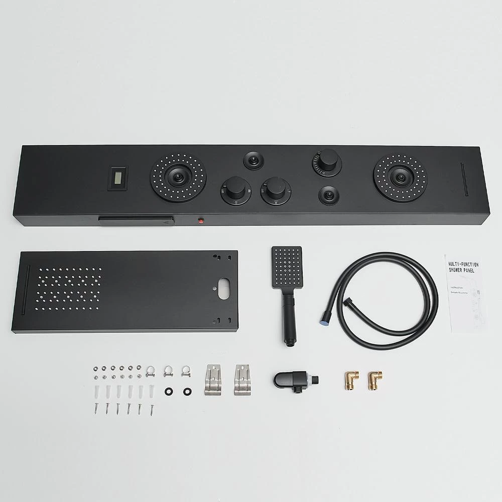 BWE 5-Jet Rainfall Shower Panel System with Rainfall Waterfall Shower Head and Shower Wand in Stainless Steel 9 BWE 5-Jet Rainfall Shower Panel System with Rainfall Waterfall Shower Head and Shower Wand in Stainless Steel - Image 9