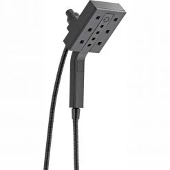 Delta In2ition Two-in-One 4-Spray 4.5 in. Dual Wall Mount Fixed and Handheld H2Okinetic Shower Head in Matte Black