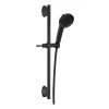 Delta 3-Spray Patterns 2.81 in. Wall Mount Handheld Shower Head with Slide Bar in Matte Black