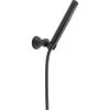 Delta Grail 1-Spray 2 in. Single Wall Mount Handheld Shower Head in Matte Black