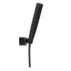 Delta Zura 5-Spray 1.3 in. Single Wall Mount Handheld H2Okinetic Shower Head in Matte Black