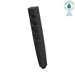 Delta Zura 4-Spray 1.4 in. Single Wall Mount Handheld H2Okinetic Shower Head in Matte Black -Bathroom Faucets Store matte black delta handheld shower heads 59140 bl pk 31 1000