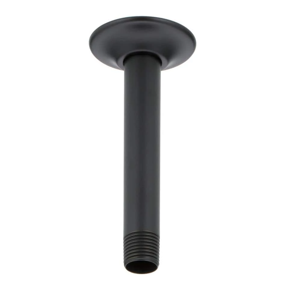 Delta Classic 6 in. Ceiling Mount Shower Arm and Flange in Matte Black 1 Delta Classic 6 in. Ceiling Mount Shower Arm and Flange in Matte Black
