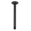 Delta 10 in. Ceiling-Mount Shower Arm and Flange in Matte Black