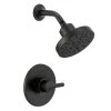 Delta Nicoli Single-Handle 5-Spray Shower Faucet with H2OKinetic Technology in Matte Black (Valve Included)