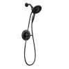 Delta Arvo In2ition Two-in-One Single-Handle 4-Spray Shower Faucet in Matte Black (Valve Included)