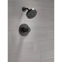 Delta Trinsic Single-Handle 1-Spray Shower Faucet in Matte Black (Valve Included) -Bathroom Faucets Store matte black delta shower faucets fvs2 tr2101 bl 1f 1000