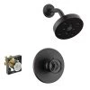 Delta Trinsic Single-Handle 1-Spray Shower Faucet in Matte Black (Valve Included)