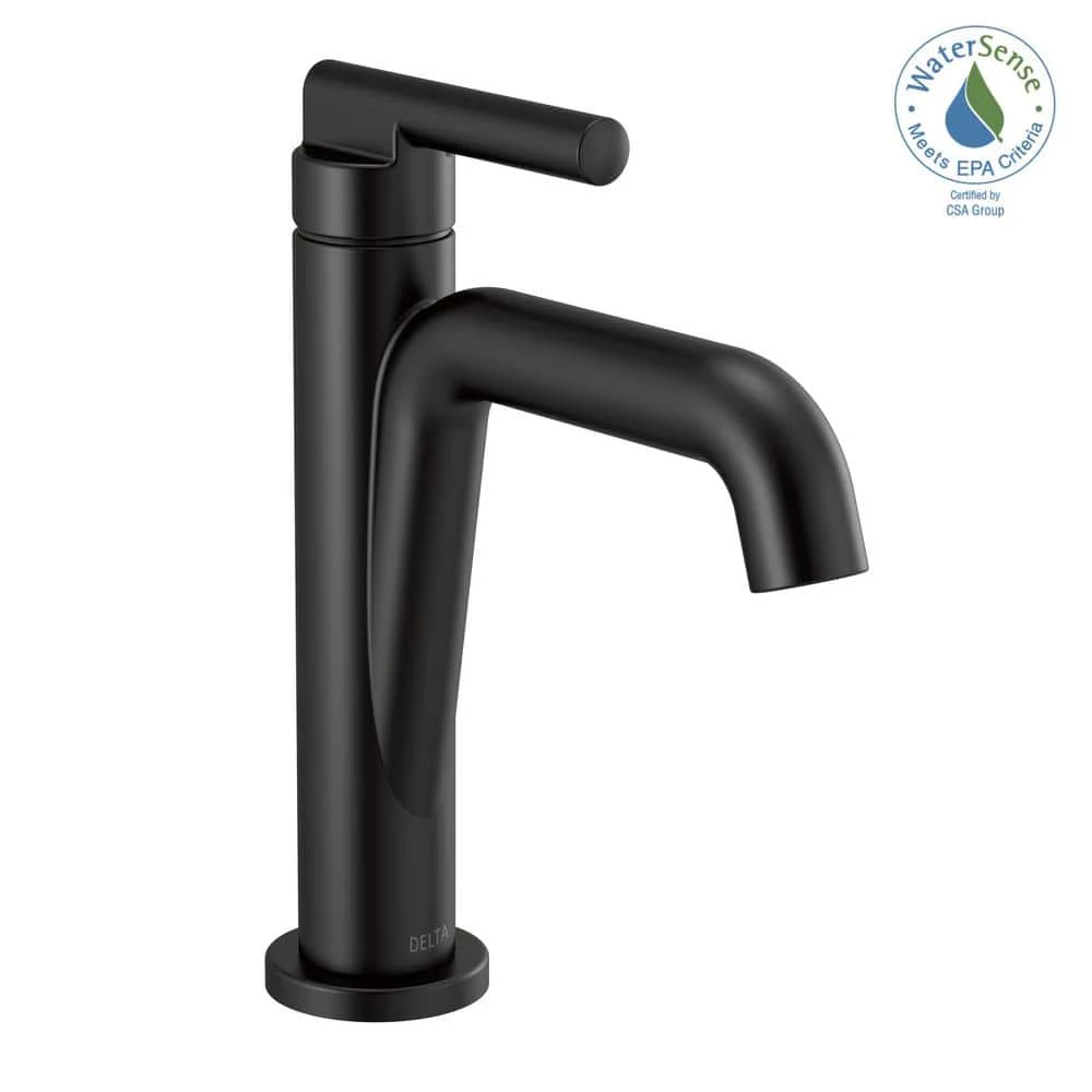 Delta Nicoli Single Hole Single-Handle Bathroom Faucet in Matte Black 8 Delta Nicoli Single Hole Single-Handle Bathroom Faucet in Matte Black - Image 8
