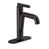 Delta Nicoli Single Hole Single-Handle Bathroom Faucet in Matte Black
