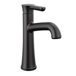 Delta Greydon Single Handle Single Hole Bathroom Faucet in Matte Black