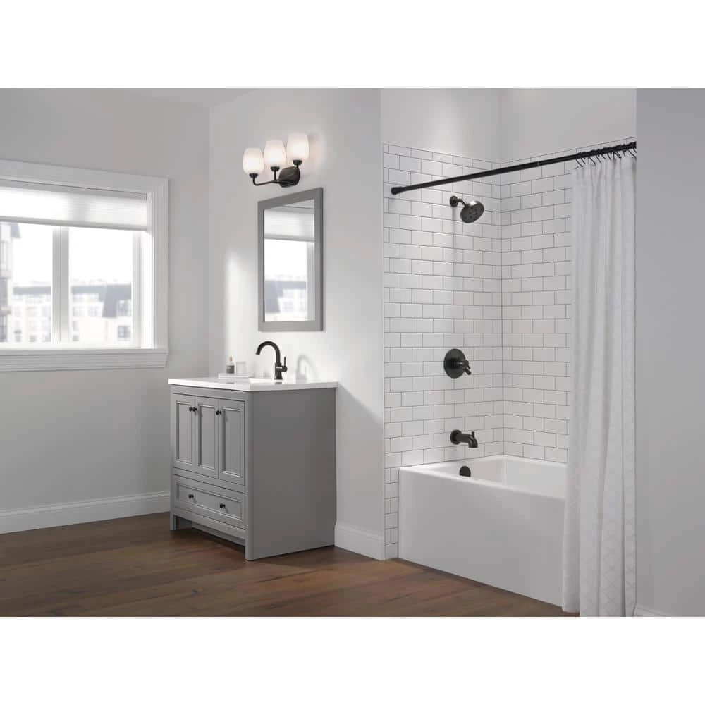 Delta Trinsic Single Hole Single-Handle Bathroom Faucet with Metal Drain Assembly in Matte Black 10 Delta Trinsic Single Hole Single-Handle Bathroom Faucet with Metal Drain Assembly in Matte Black - Image 10