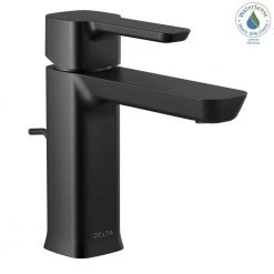 Delta Modern Project-Pack Single Hole Single-Handle Bathroom Faucet in Matte Black -Bathroom Faucets Store matte black delta single hole bathroom faucets 581lf blgpm pp 31 1000