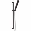 Delta Zura 5-Spray Hand Shower with Wall Bar and H2Okinetic in Matte Black