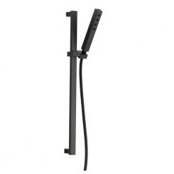 Delta Ara 1-Spray 1.75 GPM Slide Bar Mount Hand Shower Featuring H2Okinetic in Matte Black