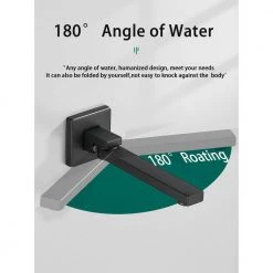 ELLO&ALLO 2-Handle 2-Spray Handheld Tub and Shower Faucet with 8 in. Shower Head Combo in Matte Black (Valve Included) -Bathroom Faucets Store matte black ello allo bathtub shower faucet combos es b p200 1f 1000