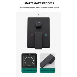 ELLO&ALLO 2-Handle 2-Spray Handheld Tub and Shower Faucet with 8 in. Shower Head Combo in Matte Black (Valve Included) -Bathroom Faucets Store matte black ello allo bathtub shower faucet combos es b p200 44 1000