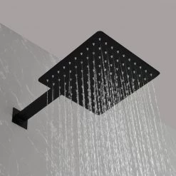 GIVING TREE 6-Spray Patterns 10 in. Wall Mount Dual Shower Head with 4-Side Sprayer 3-Function Shower System in Matte Black -Bathroom Faucets Store matte black giving tree dual shower heads xlhddtsh0033 4f 1000