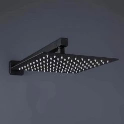 GIVING TREE Single Handle 2-Spray with 12 in. Tub Shower Faucet High Pressure Shower Heads in Matte Black (Valve Included) -Bathroom Faucets Store matte black giving tree shower faucets xlhdmmtm0004 44 1000