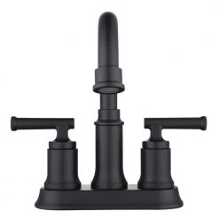 Glacier Bay Oswell 4 in. Centerset 2-Handle High-Arc Bathroom Faucet in Matte Black 10 Glacier Bay Oswell 4 in. Centerset 2-Handle High-Arc Bathroom Faucet in Matte Black -Bathroom Faucets Store matte black glacier bay centerset bathroom faucets hd67083w 6010h c3 1000