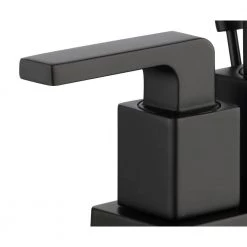 Glacier Bay Farrington 4 in. Centerset 2-Handle Hi-Arc Bathroom Faucet in Matte Black -Bathroom Faucets Store matte black glacier bay centerset bathroom faucets hd67750w 6110h 40 1000