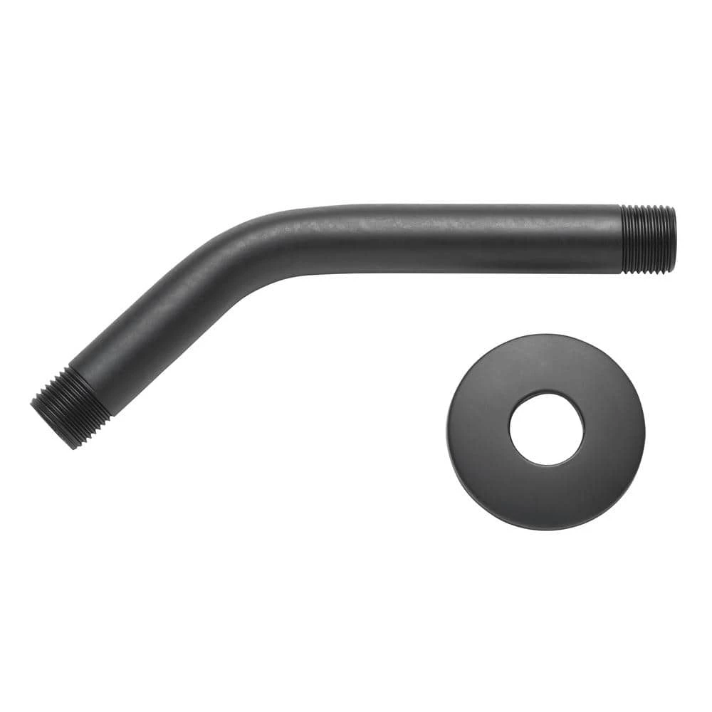 Glacier Bay 8 in. Shower Arm and Flange, Matte Black 2 Glacier Bay 8 in. Shower Arm and Flange, Matte Black - Image 2