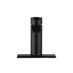 Glacier Bay Modern Contemporary Single Hole Single-Handle Low-Arc Bathroom Faucet in Matte Black -Bathroom Faucets Store matte black glacier bay single hole bathroom faucets hd67771w 6010h 4f 1000